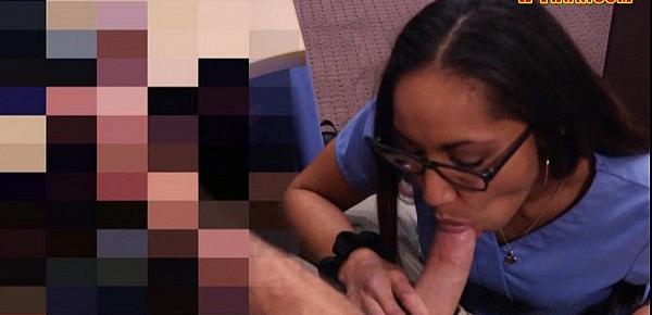  Amateur in glasses sells her old teapot and got fucked